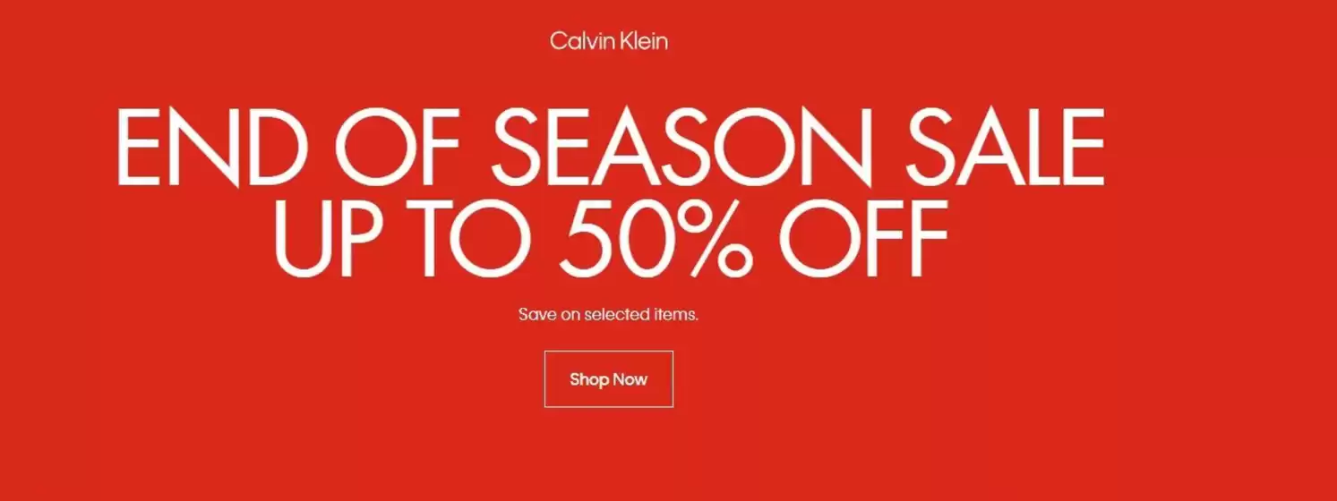 Catalog Calvin Klein Arad | END OF SEASON SALE UP TO 50% OFF | 2026-01-07T00:00:00.000Z - 2026-01-20T00:00:00.000Z
