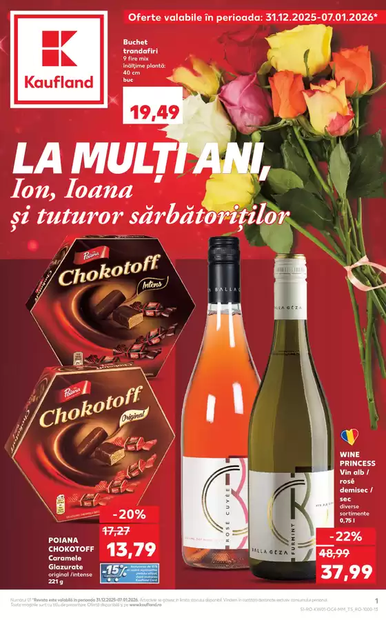 Catalog Kaufland Constanța | LA MULTI ANI, Ion, Ioana şi tuturor sărbătoriților | 2026-01-07T00:00:00.000Z - 2026-01-07T00:00:00.000Z