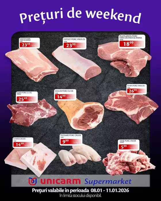 Catalog Unicarm București | Prețuri de weekend! | 2026-01-08T00:00:00.000Z - 2026-01-11T00:00:00.000Z