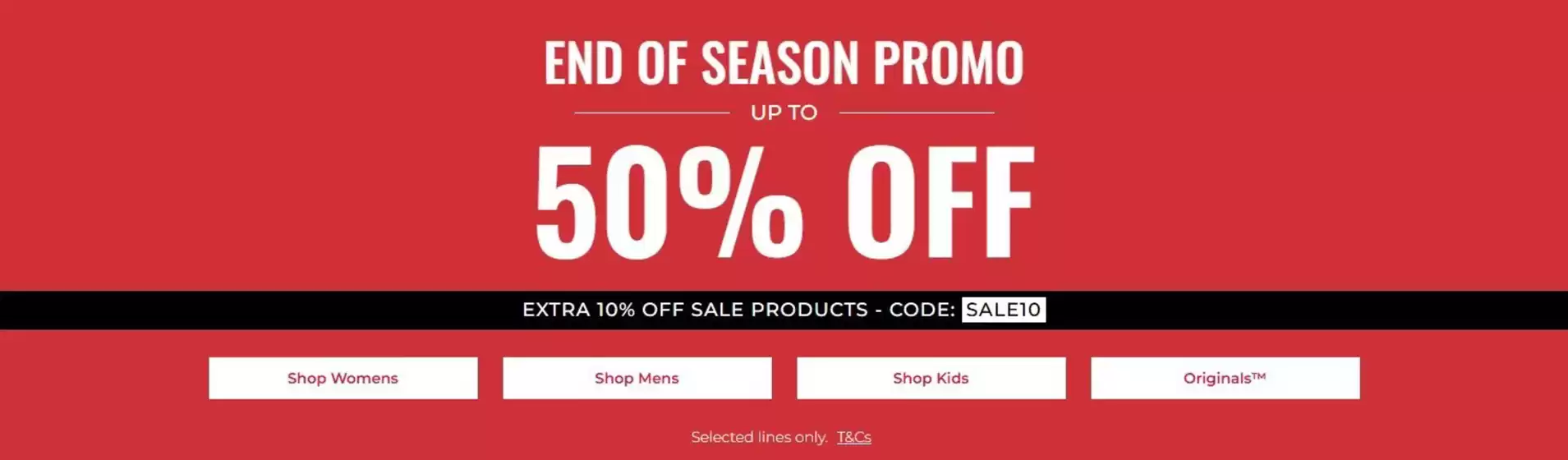 Catalog Ambient | End Of Season Promo 50% Off | 2026-01-12T00:00:00.000Z - 2026-01-25T00:00:00.000Z