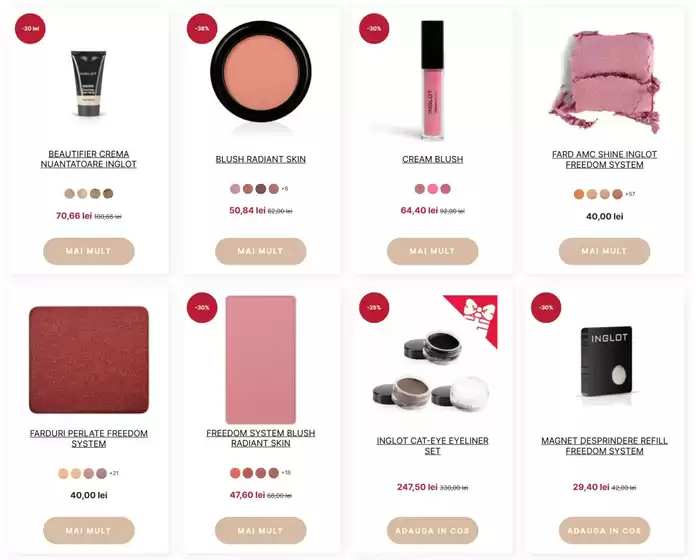 Catalog Inglot Bragadiru | Toate produsele noi | 2026-01-16T00:00:00.000Z - 2026-01-21T00:00:00.000Z