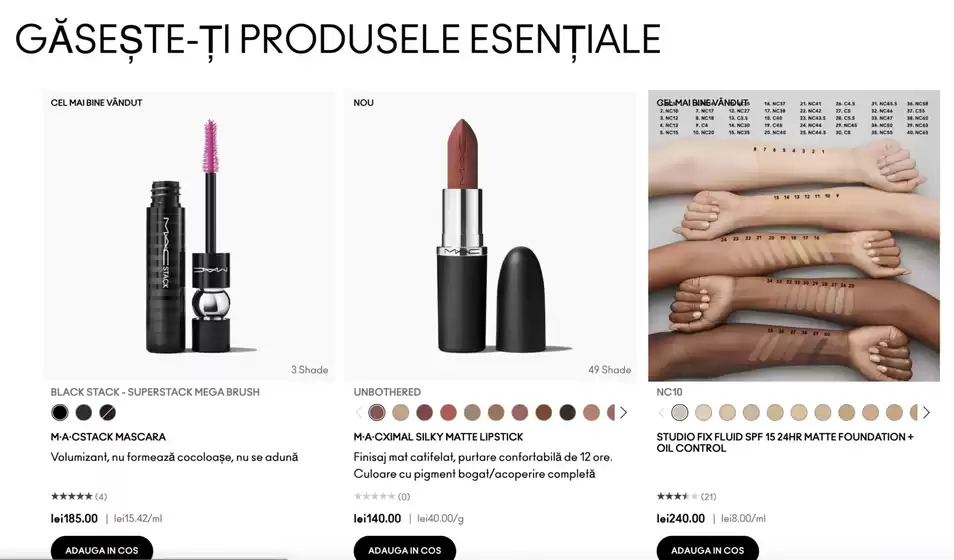Catalog MAC Cosmetics Pantelimon | GĂSEŞTE-ŢI PRODUSELE ESENȚIALE | 2026-01-19T00:00:00.000Z - 2026-01-21T00:00:00.000Z