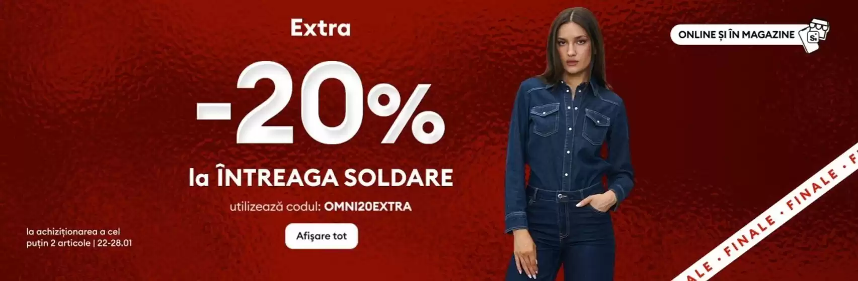 Catalog Sinsay Constanța | Extra -20% la ÎNTREAGA SOLDARE | 2026-01-23T00:00:00.000Z - 2026-01-28T00:00:00.000Z