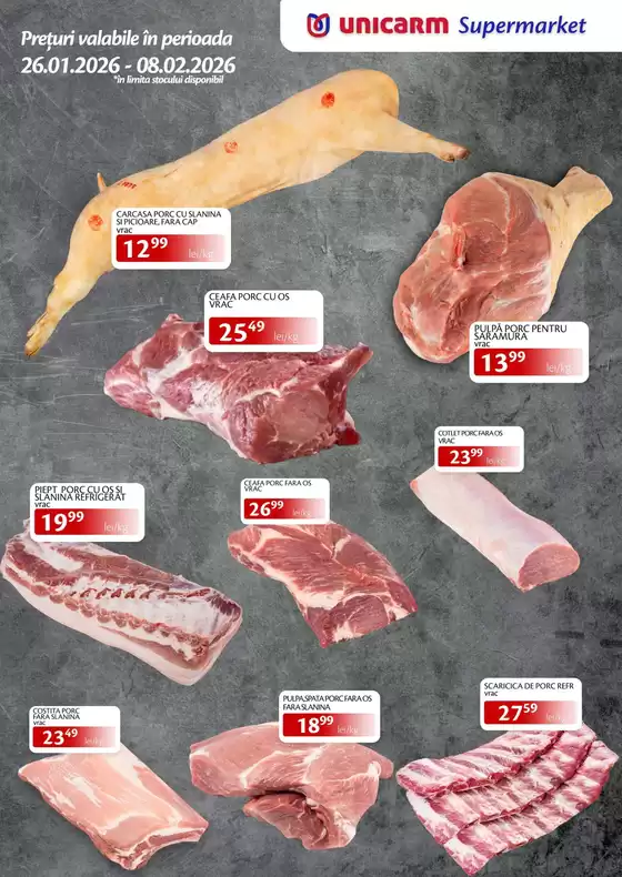 Catalog Unicarm Piatra Neamț | La Unicarm Supermarket, gasesti inspiratie pentru fiecare zi! | 2026-01-26T00:00:00.000Z - 2026-02-08T00:00:00.000Z