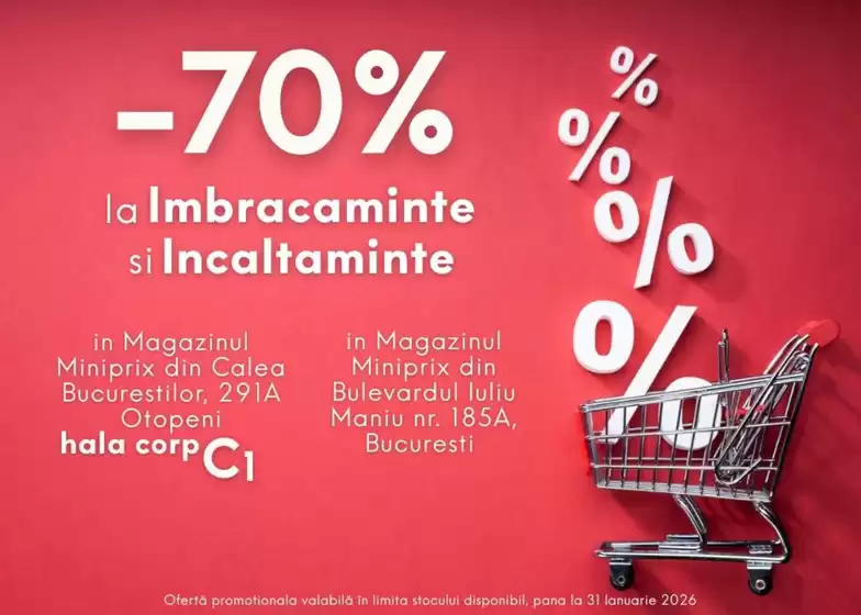 Catalog Miniprix | -70% la Imbracaminte, Incaltaminte | 2026-01-28T00:00:00.000Z - 2026-01-31T00:00:00.000Z
