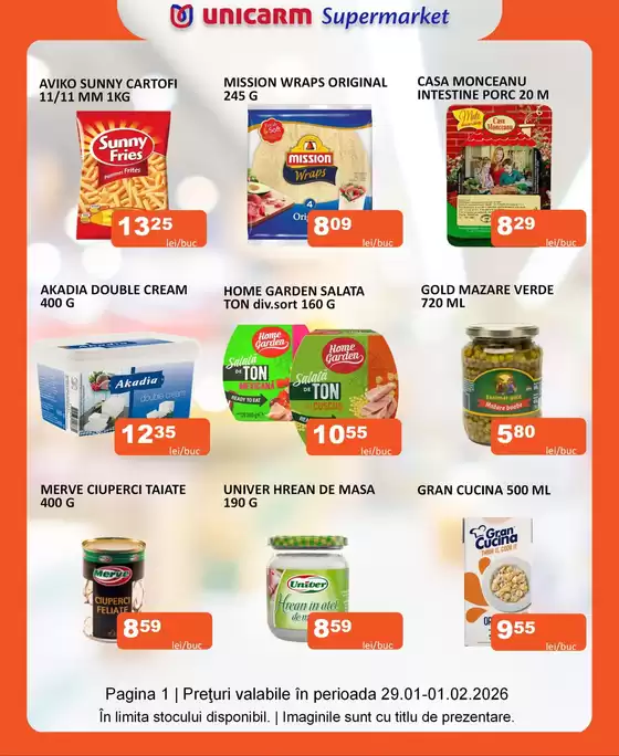 Catalog Unicarm Ploiești | Promoție de weekend | 2026-01-29T00:00:00.000Z - 2026-02-01T00:00:00.000Z