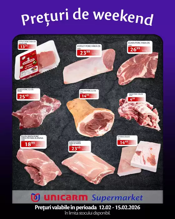 Catalog Unicarm Măgurele | Prețuri de weekend! | 2026-02-12T00:00:00.000Z - 2026-02-15T00:00:00.000Z