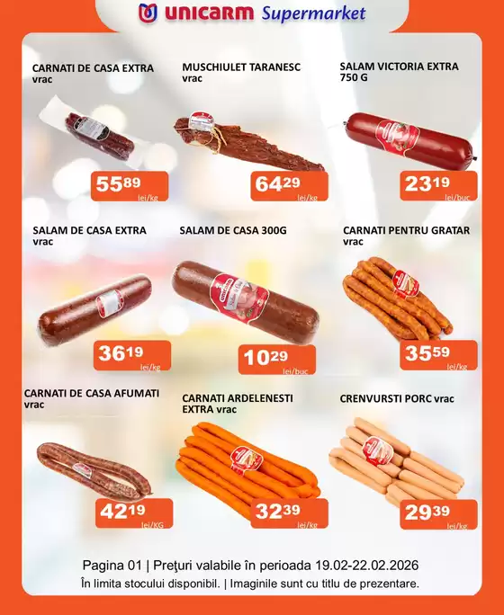 Catalog Unicarm Salonta | Promoție de weekend 19.02 - 22.02.2026 | 2026-02-19T00:00:00.000Z - 2026-02-22T00:00:00.000Z