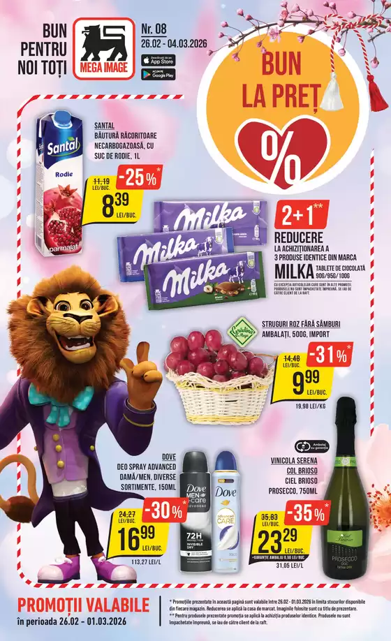 Catalog MEGA IMAGE Sinaia | Oferte de top pentru cei care economisesc | 2026-02-26T00:00:00.000Z - 2026-03-01T00:00:00.000Z