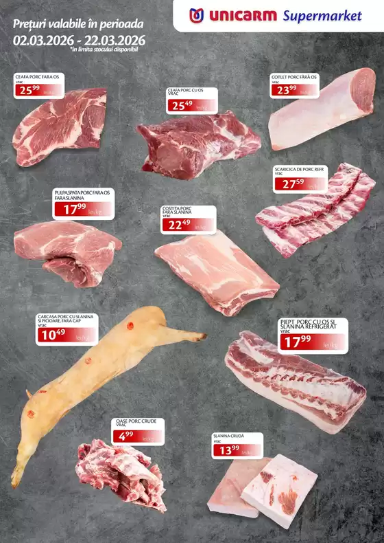 Catalog Unicarm Timișoara | La noi găsești tot ce ai nevoie pentru cumpărăturile de zi cu zi! | 2026-03-02T00:00:00.000Z - 2026-03-22T00:00:00.000Z