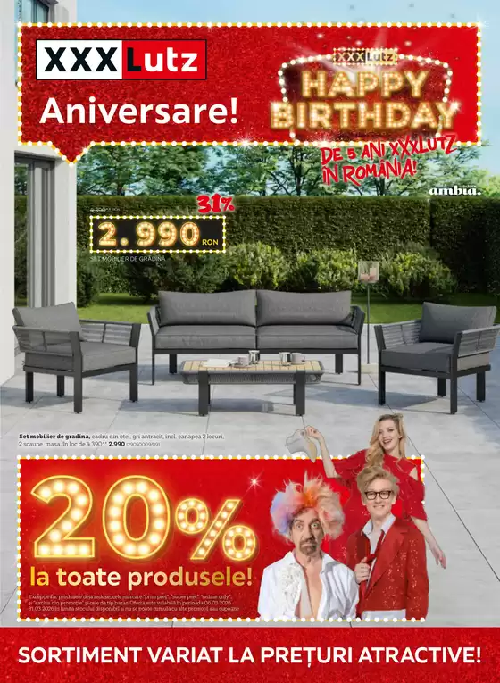 Catalog XXXLutz Voluntari | Pliant Martie | 2026-03-03T00:00:00.000Z - 2026-03-31T00:00:00.000Z