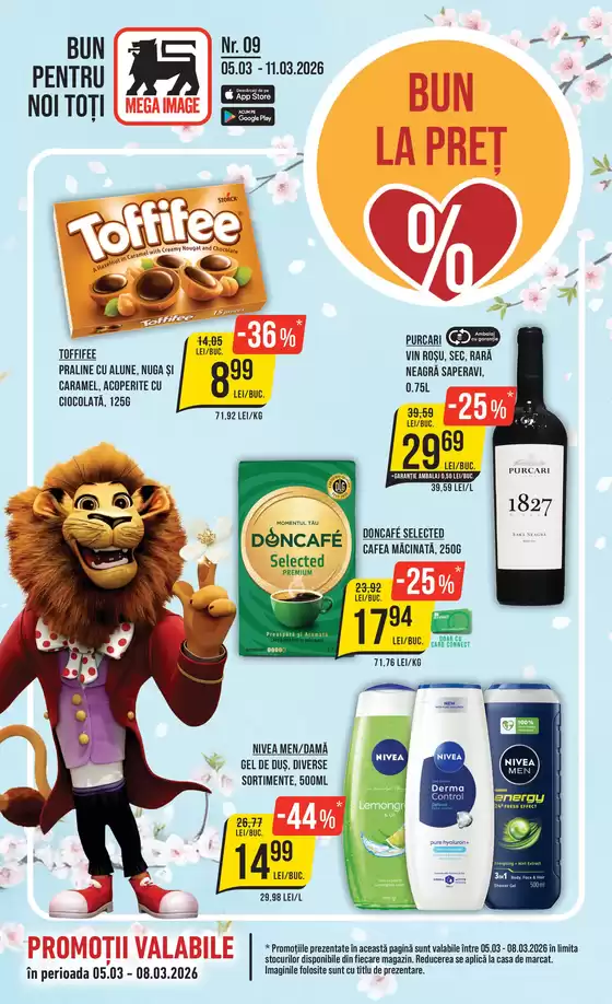 Catalog MEGA IMAGE Aninoasa | Oferte pentru vânătorii de chilipiruri | 2026-03-05T00:00:00.000Z - 2026-03-11T00:00:00.000Z