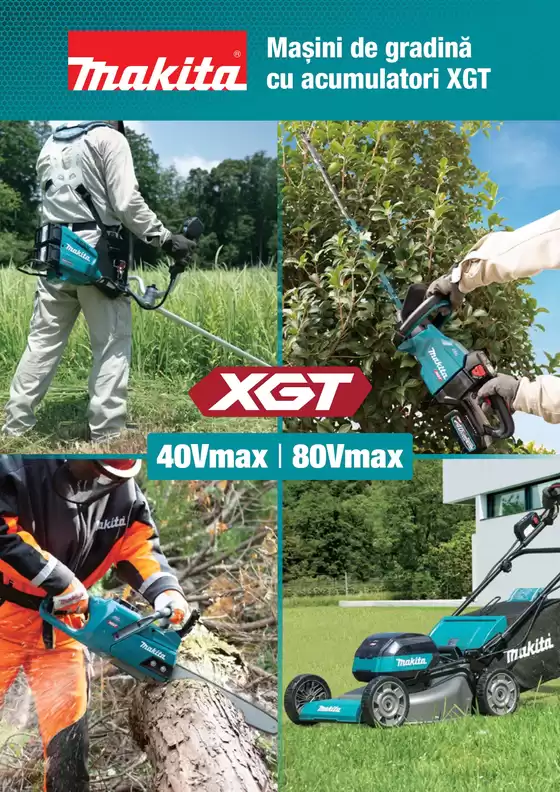 Catalog Makita | Mașini de gradină cu acumulatori XGT | 2024-06-19T00:00:00.000Z - 2026-01-31T00:00:00.000Z