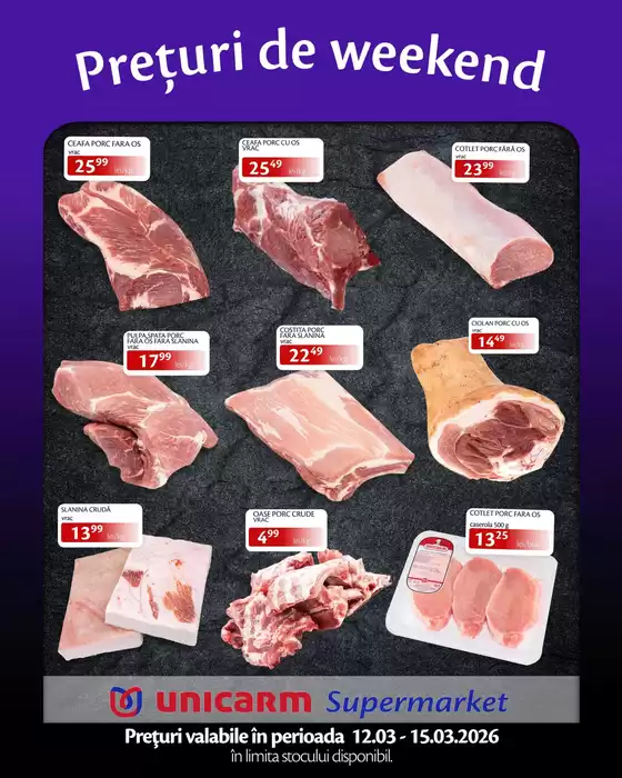 Catalog Unicarm Chitila | Prețuri de weekend! | 2026-03-12T00:00:00.000Z - 2026-03-15T00:00:00.000Z