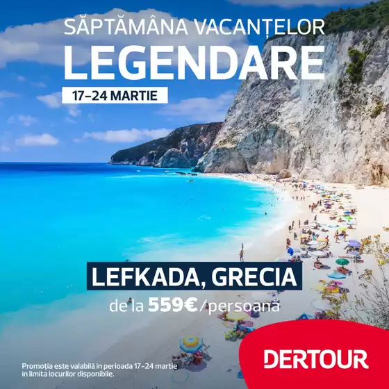 Catalog Dertour Oradea | SĂPTĂMÂNA VACANȚELOR LEGENDARE | 2026-03-17T00:00:00.000Z - 2026-03-24T00:00:00.000Z