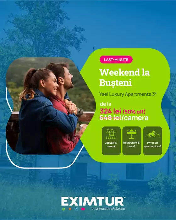 Catalog Eximtur Oradea | Weekend la Buşteni | 2026-03-20T00:00:00.000Z - 2026-03-22T00:00:00.000Z
