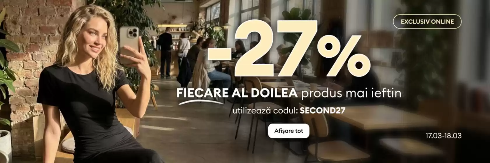 Catalog Sinsay Sfântu Gheorghe | -27% FIECARE AL DOILEA produs mai ieftin | 2026-03-17T00:00:00.000Z - 2026-03-18T00:00:00.000Z