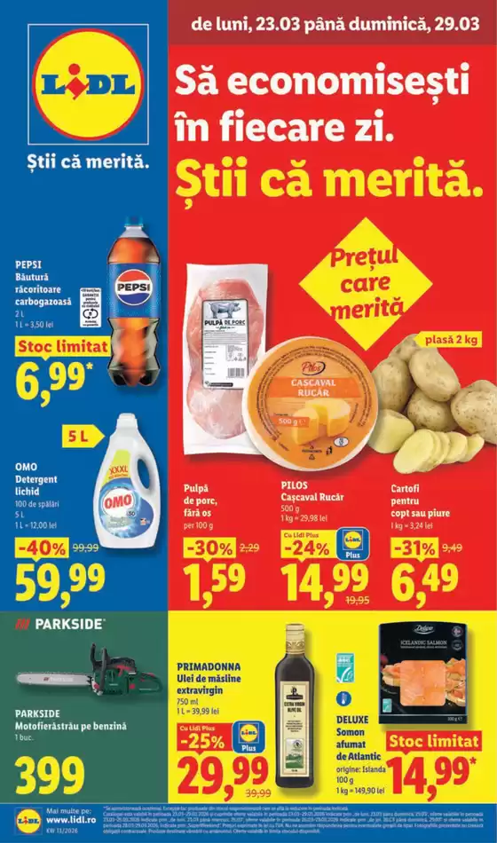 Catalog Lidl Ploiești | Cele mai bune chilipiruri ale noastre | 2026-03-18T00:00:00.000Z - 2026-03-29T00:00:00.000Z