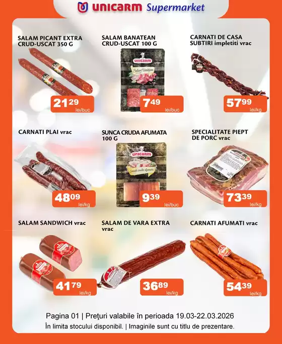 Catalog Unicarm Anina | Promoție de weekend 19.03 - 22.03.2026 | 2026-03-19T00:00:00.000Z - 2026-03-22T00:00:00.000Z