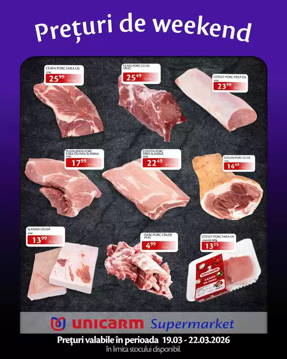 Catalog Unicarm Brașov | Prețuri de weekend! | 2026-03-19T00:00:00.000Z - 2026-03-22T00:00:00.000Z
