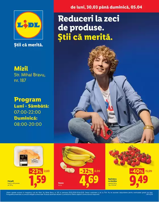 Catalog Lidl Botoșani | Oferte noi de descoperit | 2026-03-25T00:00:00.000Z - 2026-04-05T00:00:00.000Z