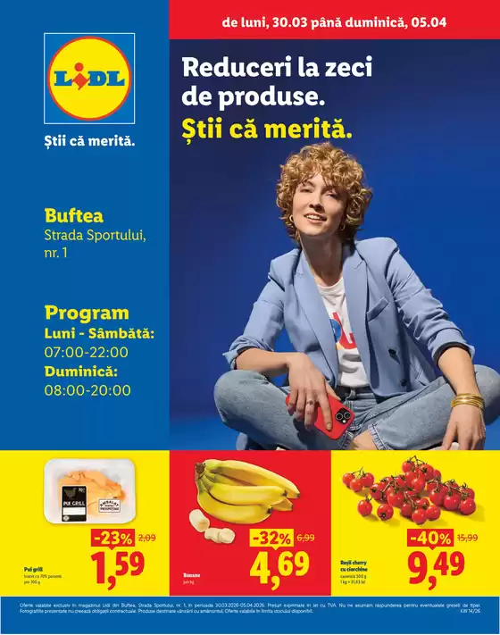 Catalog Lidl Milișăuți | Promoții speciale actuale | 2026-03-25T00:00:00.000Z - 2026-04-05T00:00:00.000Z