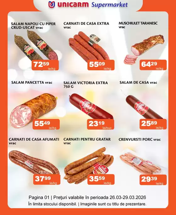 Catalog Unicarm Solca | Promoție de weekend 26.03 - 29.03.2026 | 2026-03-26T00:00:00.000Z - 2026-03-29T00:00:00.000Z