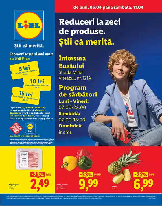 Catalog Lidl Slatina | de luni 06.04 până sâmbătă 11.04 | 2026-04-06T00:00:00.000Z - 2026-04-11T00:00:00.000Z