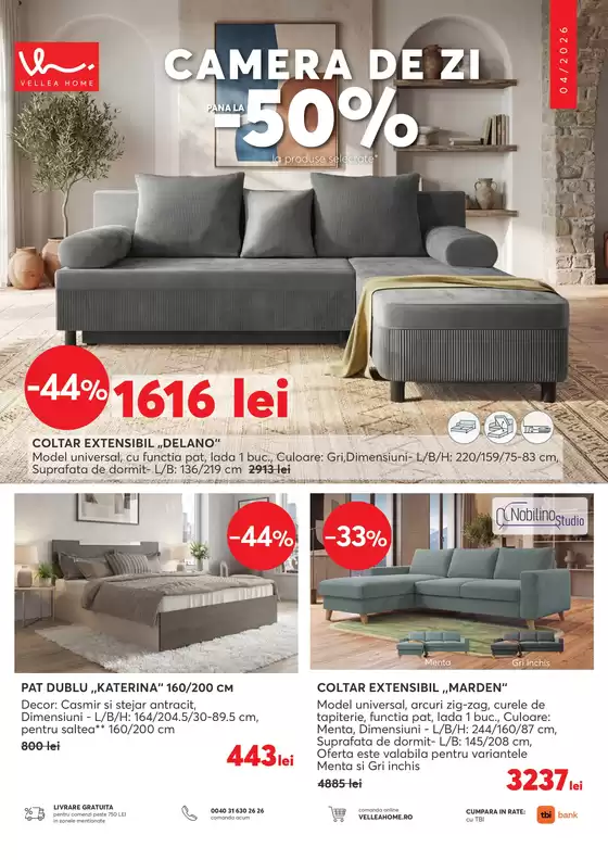 Catalog Mobila Videnov București | Pliant APRILIE 2026 | 2026-04-01T00:00:00.000Z - 2026-04-30T00:00:00.000Z