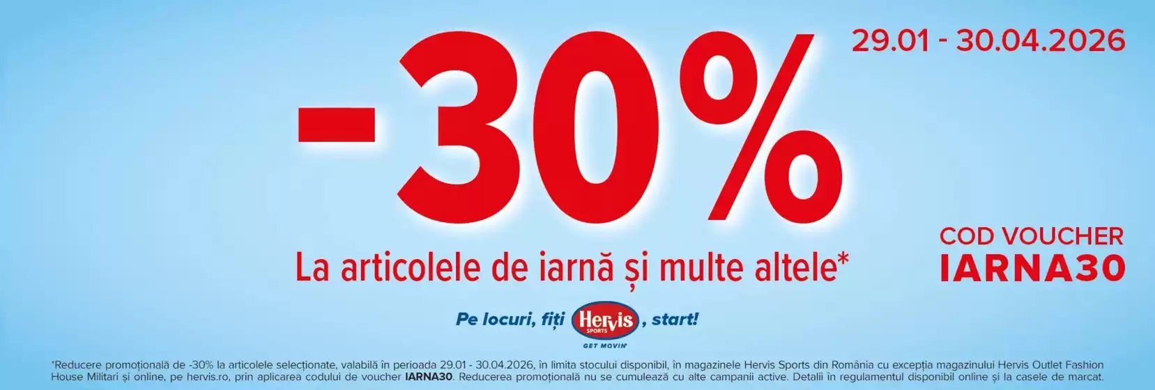 Catalog Hervis Recaș | -30% la articolele de iarna si multe altele | 2026-04-01T00:00:00.000Z - 2026-04-30T00:00:00.000Z