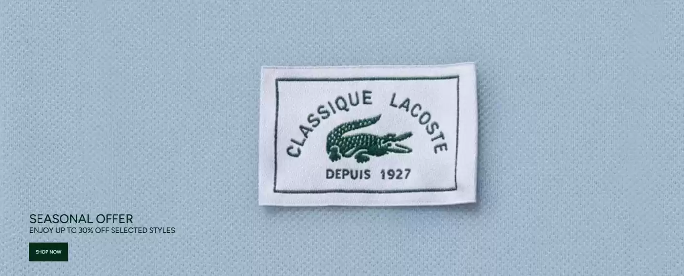 Catalog Lacoste Huși | SEASONAL OFFER | 2026-04-02T00:00:00.000Z - 2026-04-15T00:00:00.000Z
