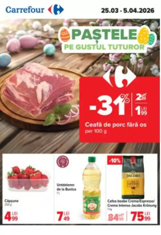 Catalog Carrefour Cluj-Napoca | Oferte de top pentru toți clienții | 2026-03-25T00:00:00.000Z - 2026-04-05T00:00:00.000Z