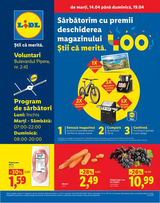 Catalog Lidl Bacău | de marți 14.04 până duminică 19.04 | 2026-04-14T00:00:00.000Z - 2026-04-19T00:00:00.000Z