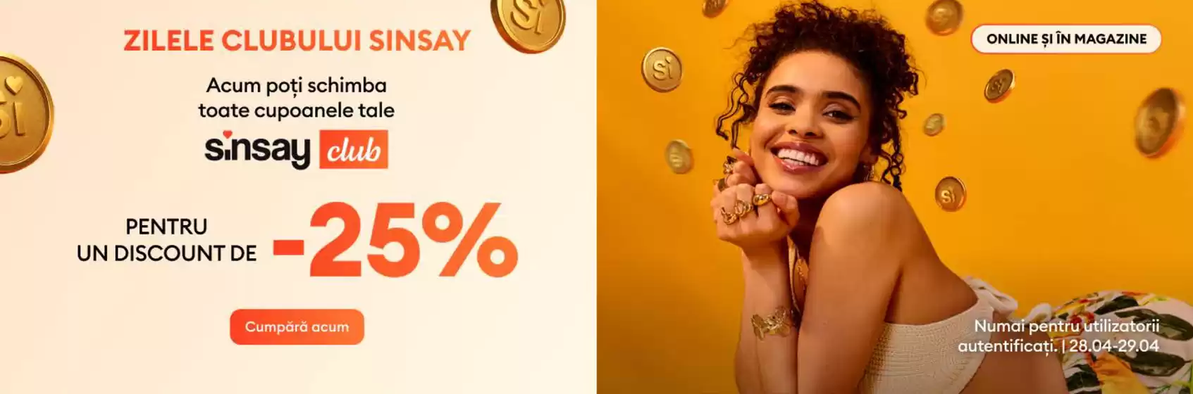 Catalog Sinsay | Sinsay Promoții | 2026-04-28T00:00:00.000Z - 2026-04-29T00:00:00.000Z