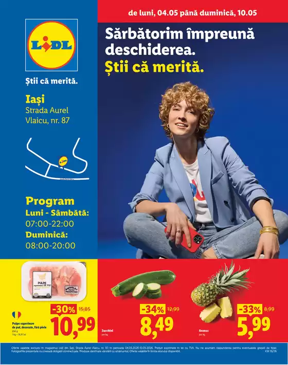 Catalog Lidl Focșani | de luni 04.05 până duminică 10.05 | 2026-05-04T00:00:00.000Z - 2026-05-10T00:00:00.000Z