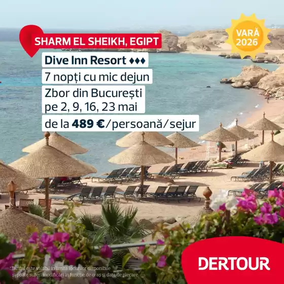 Catalog Dertour Pantelimon | SHARM EL SHEIKH, EGIPТ | 2026-04-29T00:00:00.000Z - 2026-05-23T00:00:00.000Z