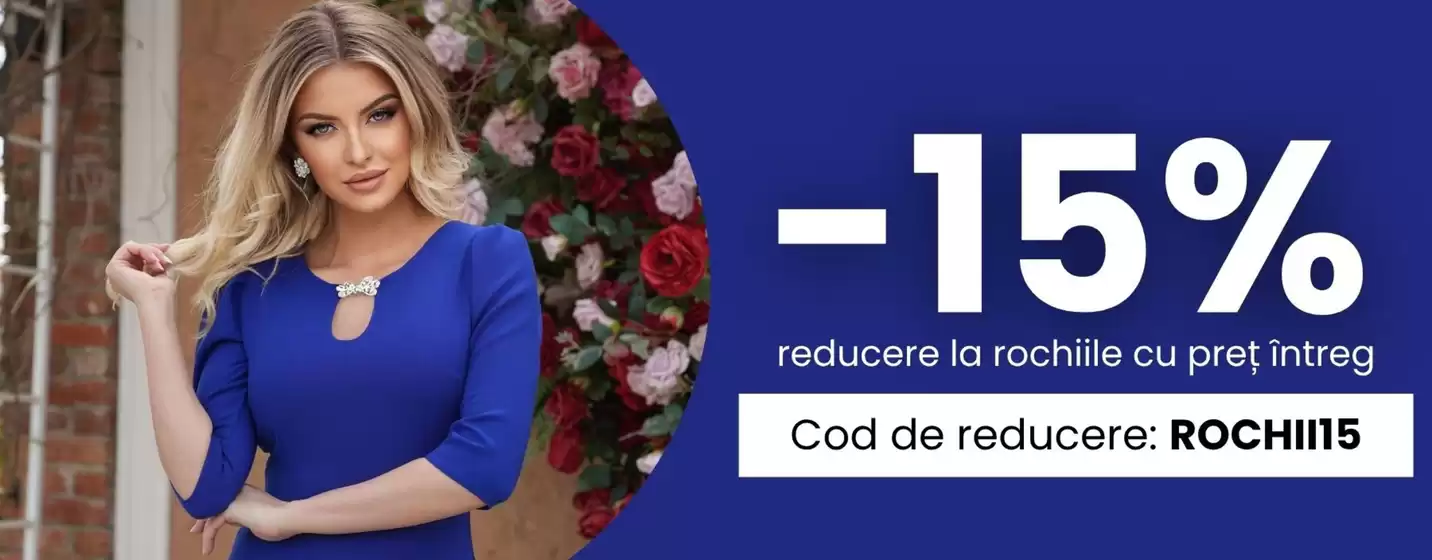 Catalog Starshiners Bistrița | 15% reducere la rochiile cu preț întreg | 2026-04-30T00:00:00.000Z - 2026-05-06T00:00:00.000Z
