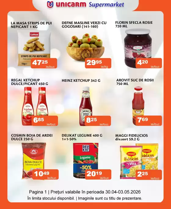 Catalog Unicarm Zalău | Promoție de weekend | 2026-04-30T00:00:00.000Z - 2026-05-03T00:00:00.000Z