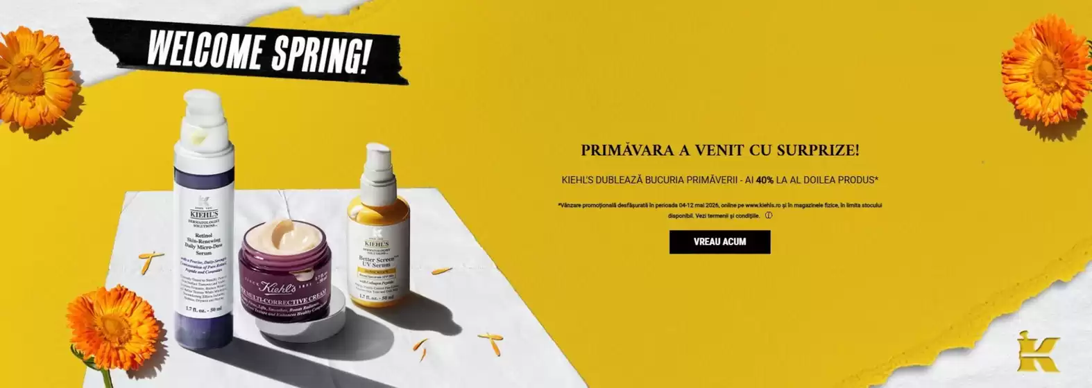Catalog Kiehl's | PRIMĂVARA A VENIT CU SURPRIZE! | 2026-05-04T00:00:00.000Z - 2026-05-12T00:00:00.000Z