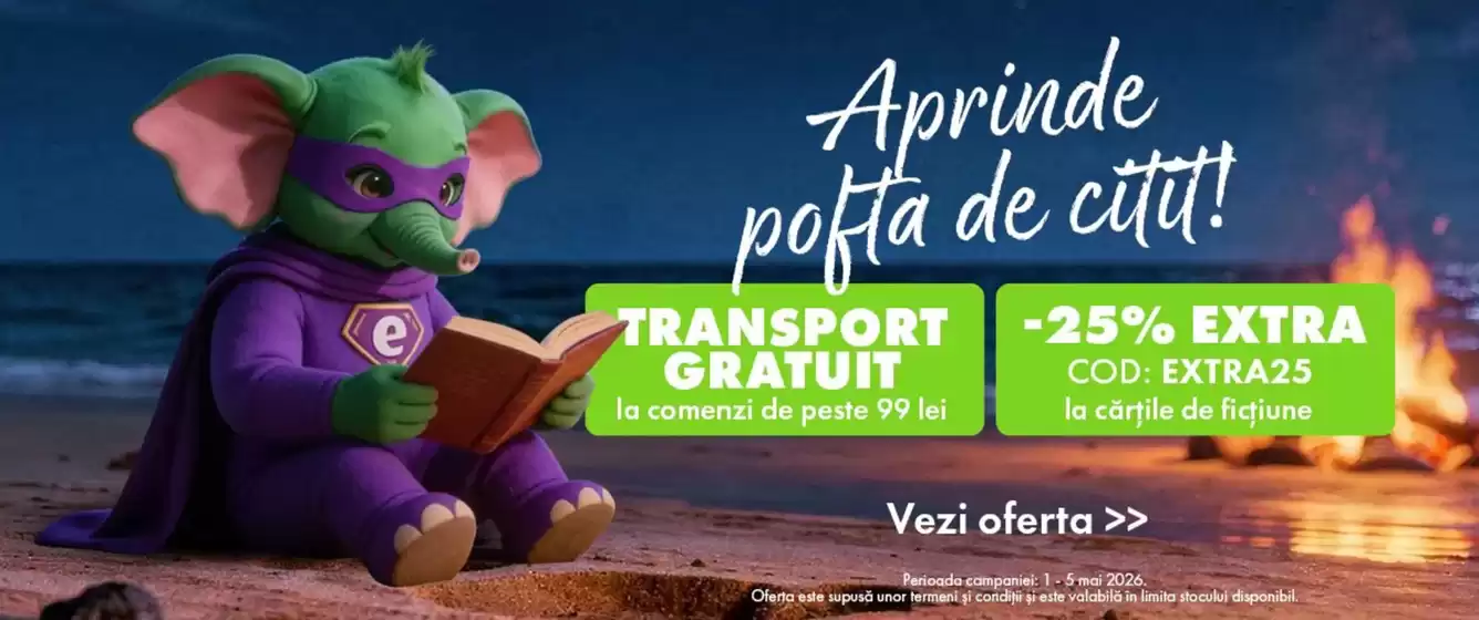 Catalog Elefant | Aprinde pofta de citit! | 2026-05-04T00:00:00.000Z - 2026-05-05T00:00:00.000Z