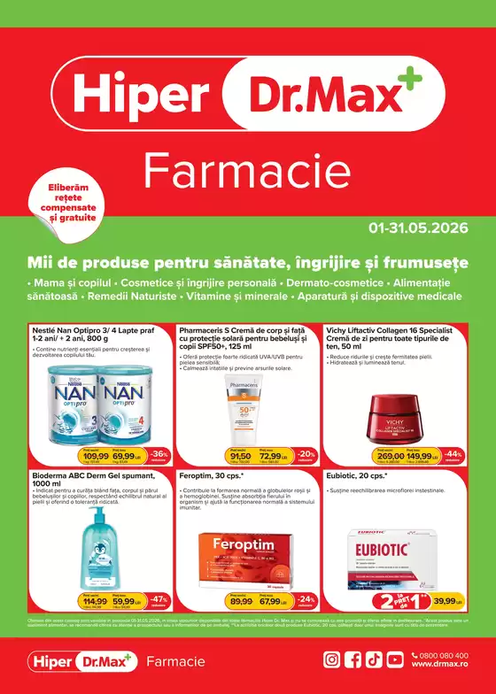 Catalog Dr.max Toplița | Catalog HIPER Dr. Max Farmacie | 2026-05-05T00:00:00.000Z - 2026-05-31T00:00:00.000Z