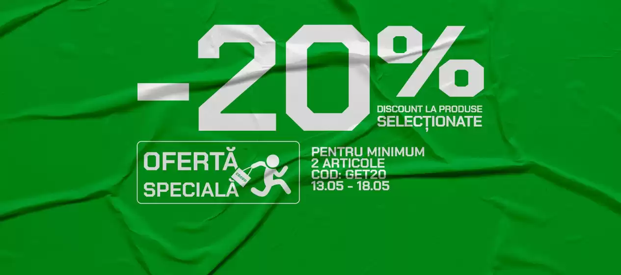Catalog Cropp Timișoara | -20% discount la produse selecționate | 2026-05-13T00:00:00.000Z - 2026-05-18T00:00:00.000Z