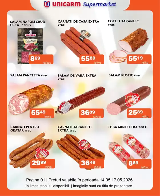 Catalog Unicarm București | Promoție de weekend 14.05 - 17.05.2026 | 2026-05-14T00:00:00.000Z - 2026-05-17T00:00:00.000Z