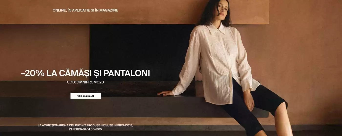 Catalog Mohito Timișoara | -20% LA CĂMĂŞI ȘI PANTALONI | 2026-05-14T00:00:00.000Z - 2026-05-17T00:00:00.000Z