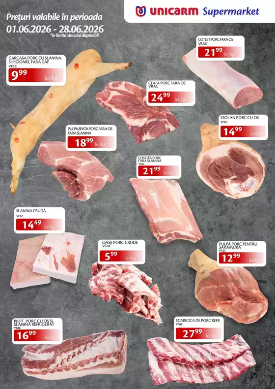 Catalog Unicarm Alba Iulia | Produse proaspete și promoții speciale pentru toată familia! | 2026-06-01T00:00:00.000Z - 2026-06-28T00:00:00.000Z