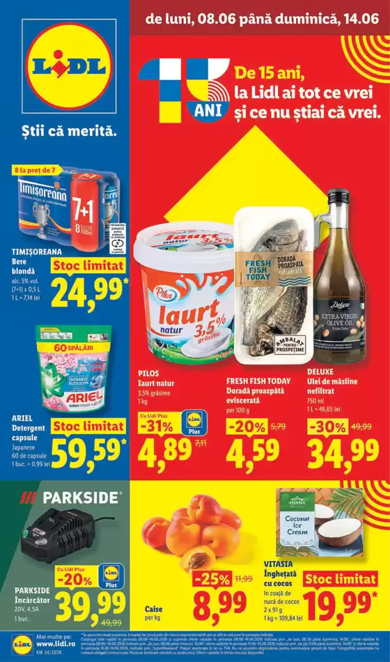 Catalog Lidl București | de luni 08.06 până duminică 14.06 | 2026-06-08T00:00:00.000Z - 2026-06-14T00:00:00.000Z