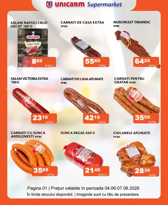 Catalog Unicarm București | Promoție de weekend 04.06 - 07.06.2026 | 2026-06-04T00:00:00.000Z - 2026-06-07T00:00:00.000Z