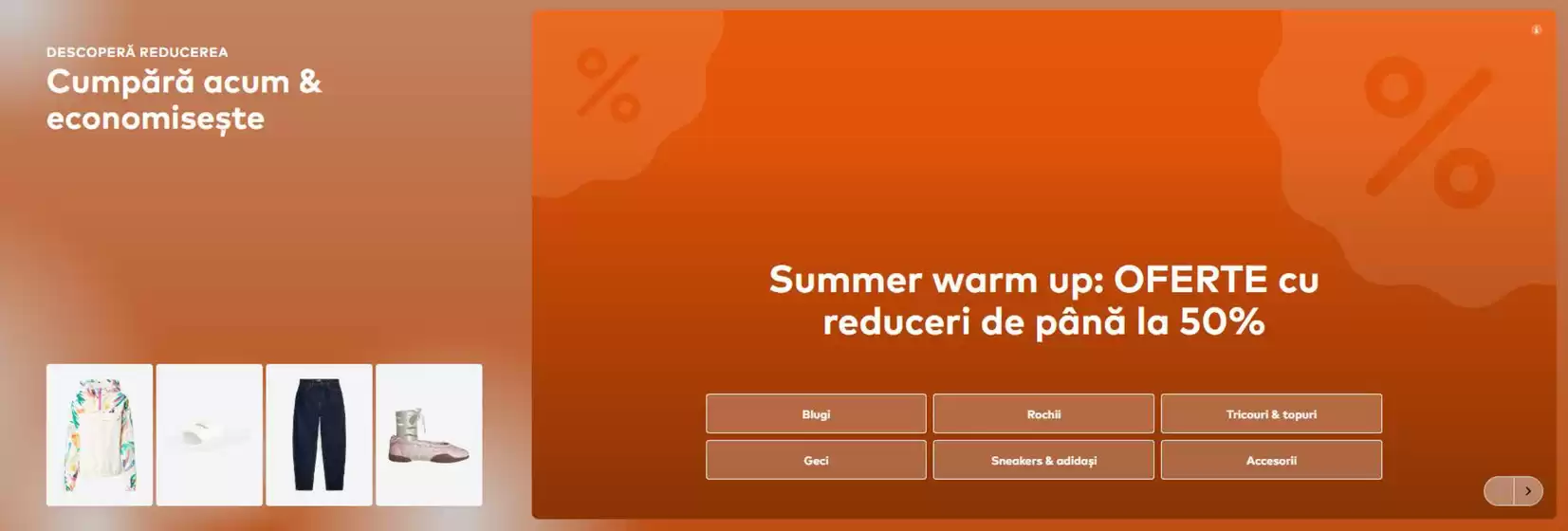 Catalog About You Medgidia | Summer warm up reduceri de până la 50% | 2026-06-05T00:00:00.000Z - 2026-06-07T00:00:00.000Z
