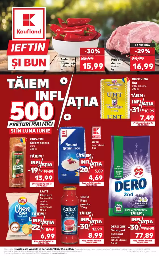 Catalog Kaufland Cisnădie | Oferte speciale pentru dumneavoastră | 2026-06-10T00:00:00.000Z - 2026-06-16T00:00:00.000Z