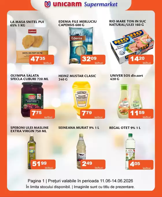Catalog Unicarm | Promoție de weekend | 2026-06-11T00:00:00.000Z - 2026-06-14T00:00:00.000Z